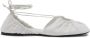 Lanvin Witte Lace-Up Leren Ballerina Schoenen - Thumbnail 1