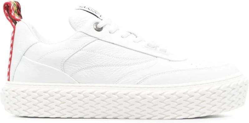 Lanvin Witte Leren Chunky Sole Sneakers White Heren