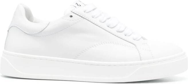 Lanvin Witte Leren Ddb0 Sneakers Wit Dames