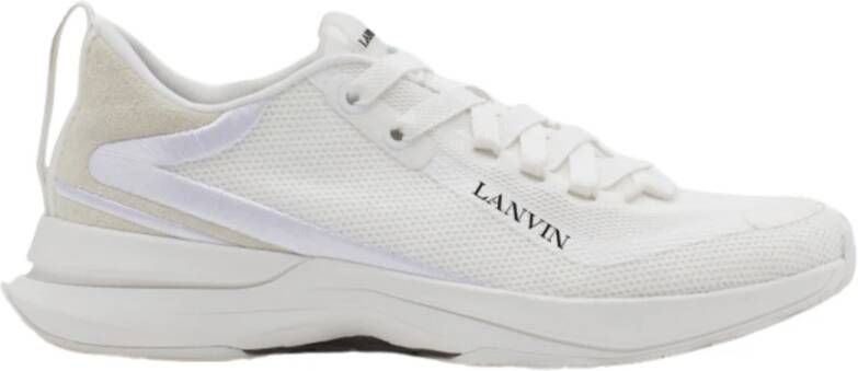 Lanvin Witte Mesh Runner Lichtgewicht Sneakers White Heren