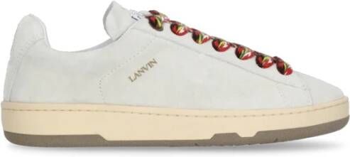 Lanvin Multikleur Sneakers met Gewatteerde Logotong White Dames