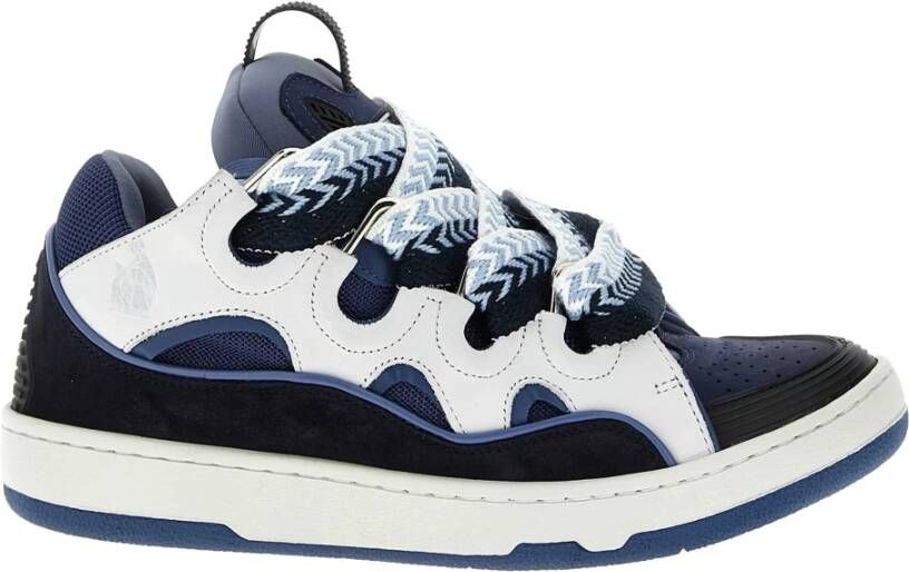 Lanvin Zwart Marineblauwe Sneakers