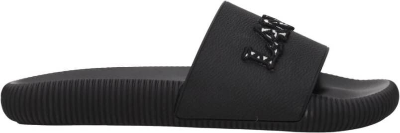 Lanvin Zwarte Katoenen Slof Casual Stijl