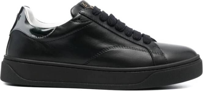 Lanvin Zwarte Leren Ddb0 Sneakers Zwart Dames