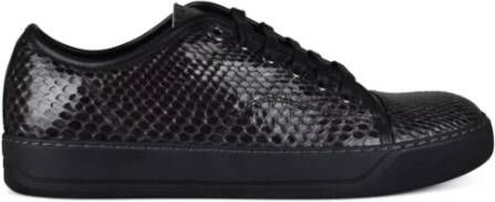 Lanvin Luxe Bruine Suède Bumper Sneakers voor Heren Brown Heren