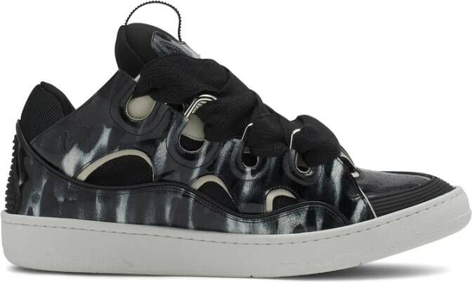 Lanvin Zwarte Veterschoen met Treklipje
