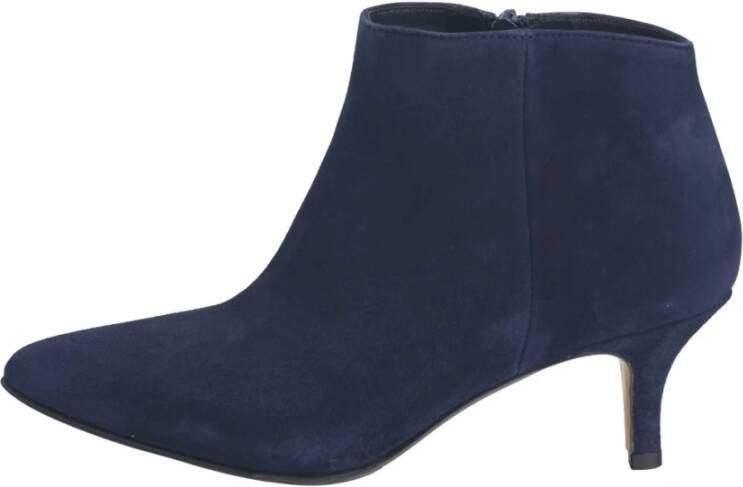 L'arianna Blauwe Suède Enkellaars Blue Dames
