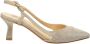 L'arianna Gouden Lurex Slingback Sandalen Yellow Dames - Thumbnail 1