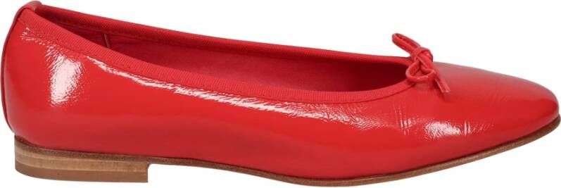 L'arianna Rode Ballerina Flats Handgemaakt in Italië Red Dames