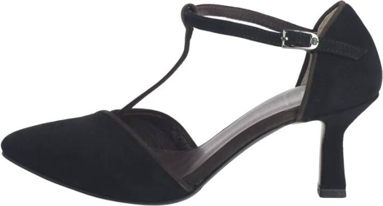 L'arianna Tanguera Suède Leren Samenstelling Schoenen Black Dames
