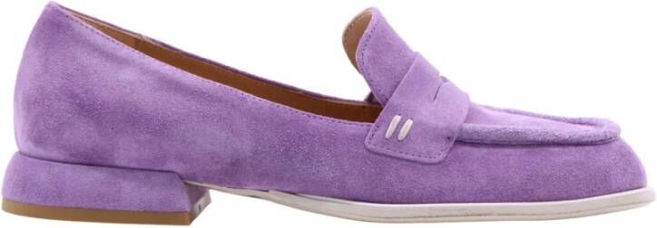 Laura Bellariva Elegante Rolex Loafers voor vrouwen Purple Dames