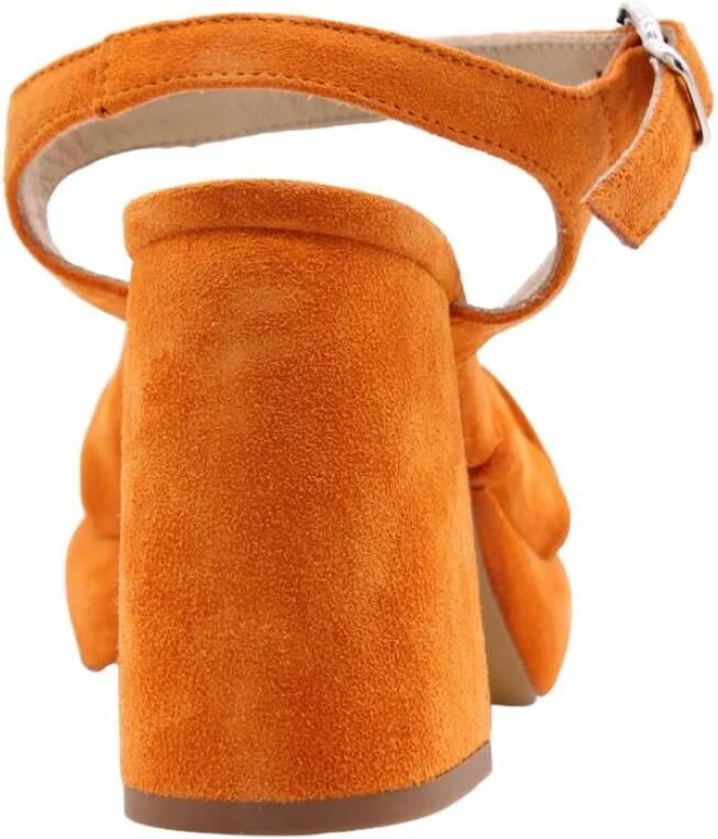 Laura Bellariva Stijlvolle Timex Hoge Hak Sandalen Oranje Dames