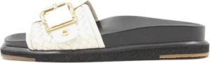 Laura Bellariva Slippers Damesschoenen | Lente Zomer 2023 Collectie | Gemaakt in Italië Wit Dames
