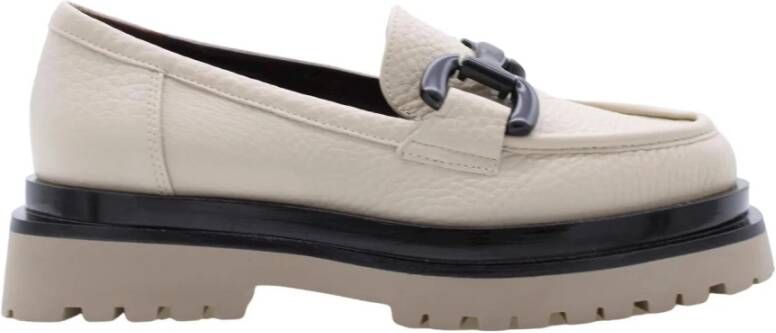 Laura Bellariva Stijlvolle Loafers voor Vrouwen White Dames