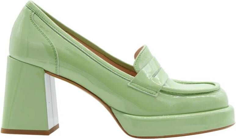 Laura Bellariva Stijlvolle Mocassin Pumps Groen Dames