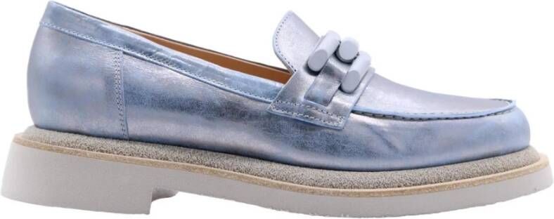 Laura Bellariva Suède Loafers Blue Dames