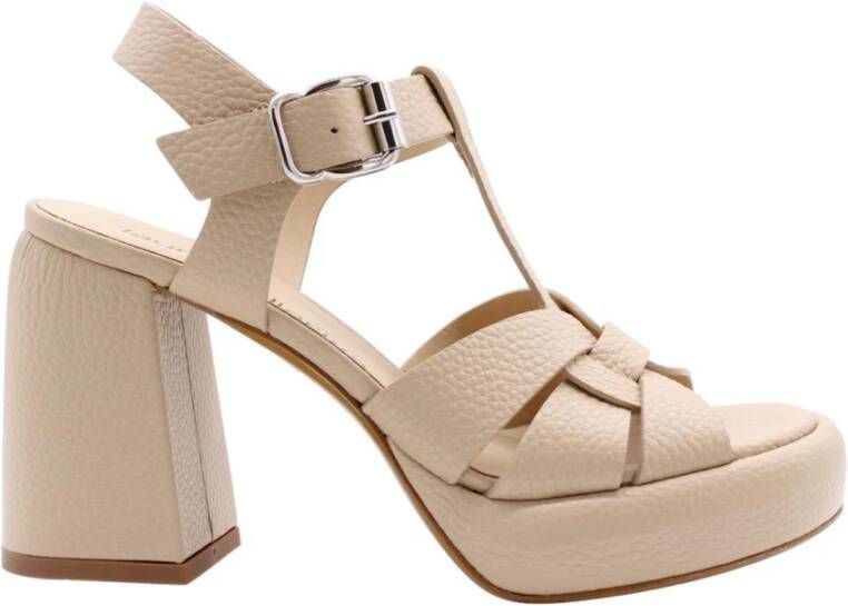 Laura Bellariva Traser Hoge Hak Sandalen Beige Dames