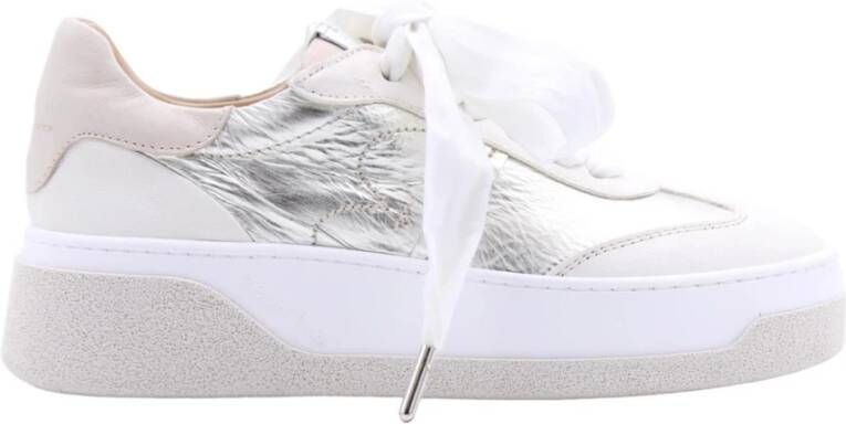 Laura Bellariva Trendy Leren Sneakers White Dames