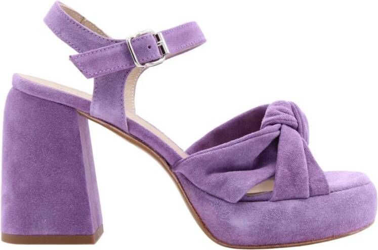 Laura Bellariva Tutima Hoge Hak Sandalen Purple Dames