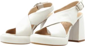 Laura Bellariva Witte plateau sandalen Wit Dames