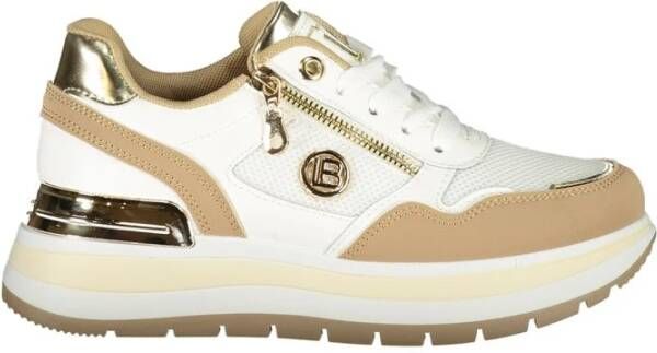 Laura Biagiotti Beige Damessneaker met Zijrits