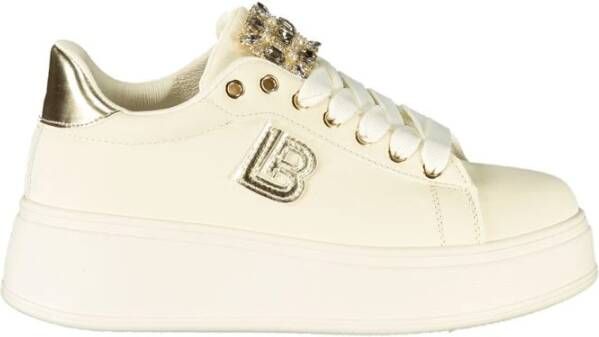 Laura Biagiotti Beige Rhinestone Dames Sneaker