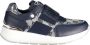 Laura Biagiotti Blauwe Polyester Sneaker met Elastiek Contrastdetails Logo Blue Dames - Thumbnail 14