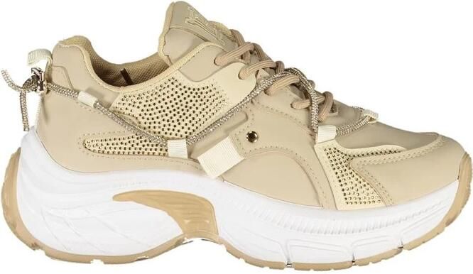 Laura Biagiotti Beige Damessneaker met Strass