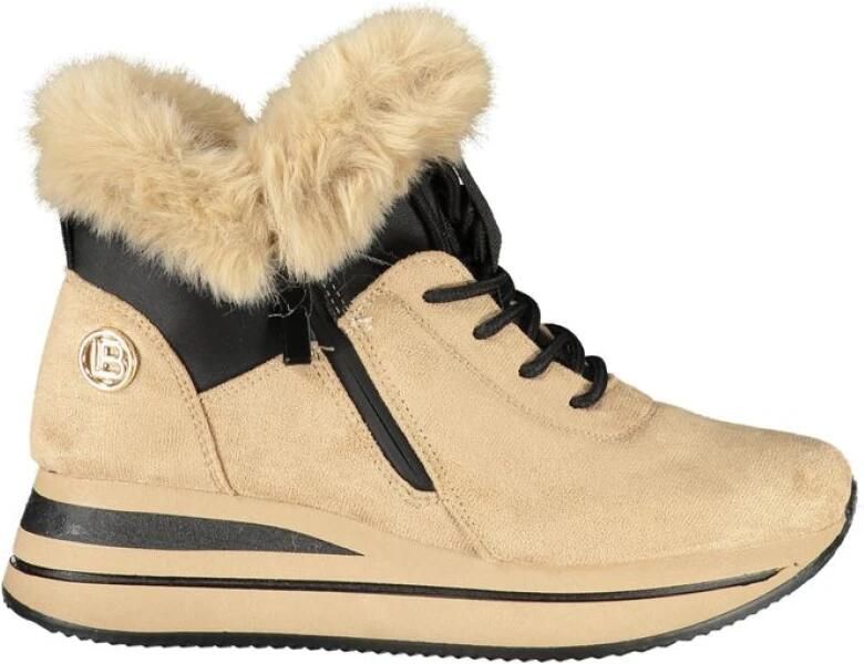 Laura Biagiotti Beige Dames Sneaker Enkellaarzen