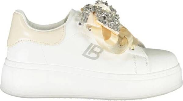 Laura Biagiotti Witte Dames Sneaker met Strass