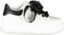 Laura Biagiotti Witte Polyester Sneaker met Verwijderbare Strass - Thumbnail 1