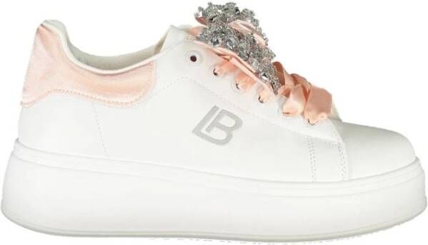 Laura Biagiotti Witte Synthetische Dames Sneaker met Strass