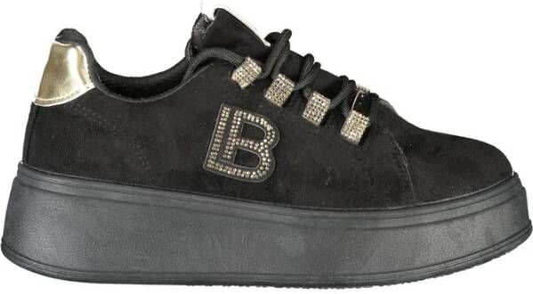 Laura Biagiotti Zwarte Damessneaker met Strass-ornamenten
