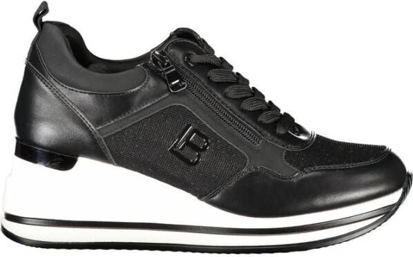 Laura Biagiotti Zwarte Polyester Sneaker Black Dames