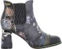 Laura vita Dames Enkellaarsjes Zwart Multicolor Dames - Thumbnail 2