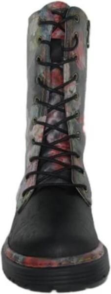 Laura Vita stoere veterboots Incaso 18 Zwart Combi - Foto 4