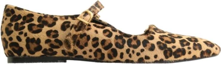 Laurence Bras Luipaard Pony Ballerina Schoenen
