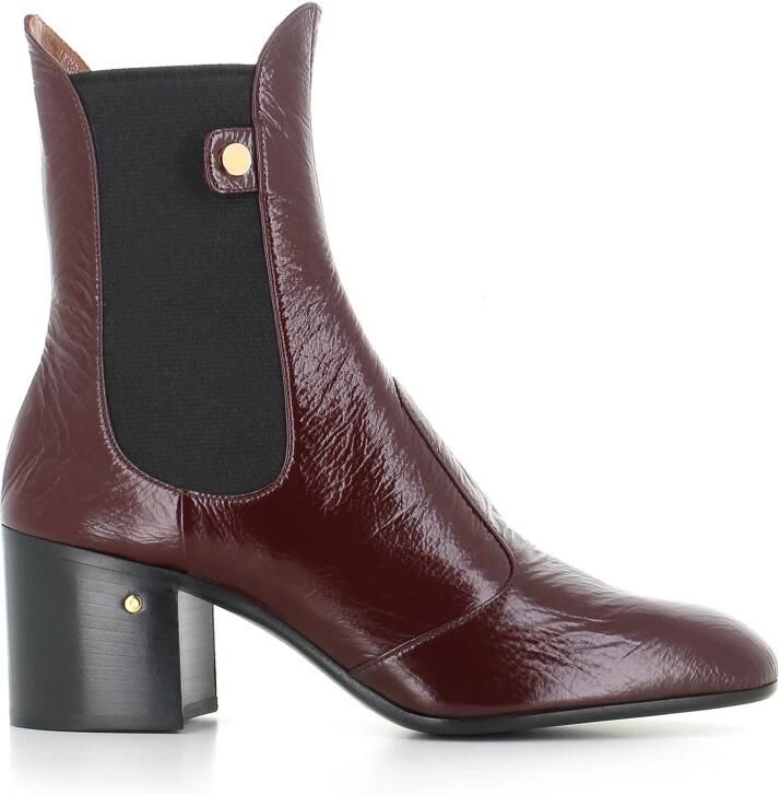 Laurence Dacade Soft Shine Leren Enkelboot