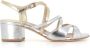 Laurence Dacade Zilveren Gekruiste Banden Sandalen - Thumbnail 1