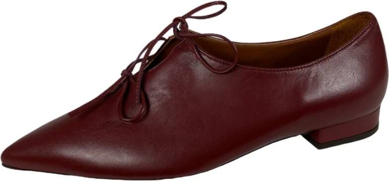 L'Autre Chose Bordeaux Leren Veterschoenen