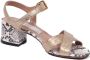 L'Autre Chose Bronze Crakle Sandaal Schoen Made in Italy - Thumbnail 1