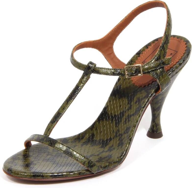 L'Autre Chose Groene leren sandaal OSL 130.90Cp29926069