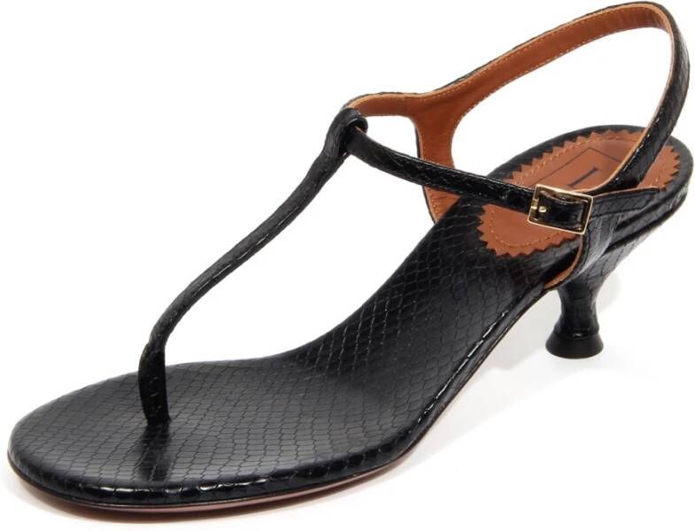 L'Autre Chose Leren sandaal met Ayers Stampato-stijl