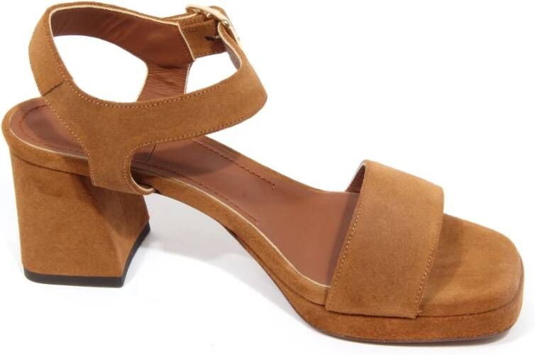 L'Autre Chose Suede Sandalen met 6cm Hak