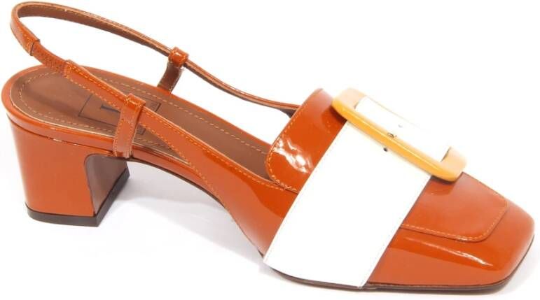 L'Autre Chose Tricolor Lakleren Sandalen