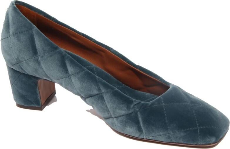 L'Autre Chose Velvet Lichtblauwe Schoenen