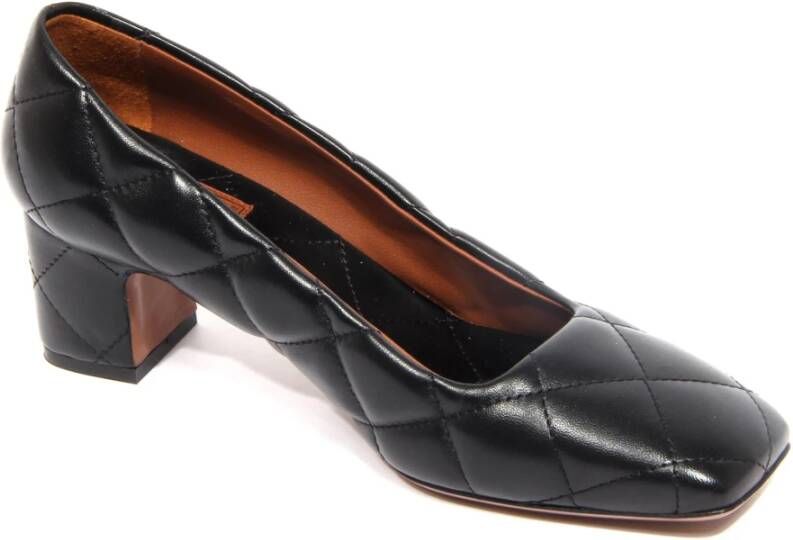 L'Autre Chose Zwarte Leren Schoenen Gemaakt in Italië