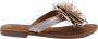 Lazamani Lily Leren Dames Slippers Gold - Thumbnail 2