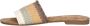 Lazamani Beige Geweven Touw Slippers Multicolor Dames - Thumbnail 3