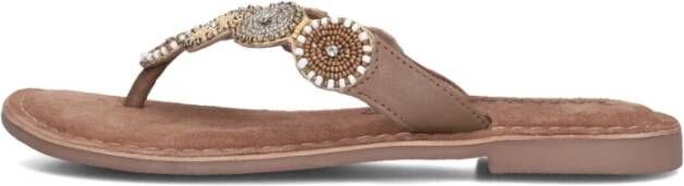 Lazamani Beige Stijlvolle Zomer Slippers